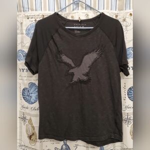 American Eagle Outfitters Black Graphic T-Shirt